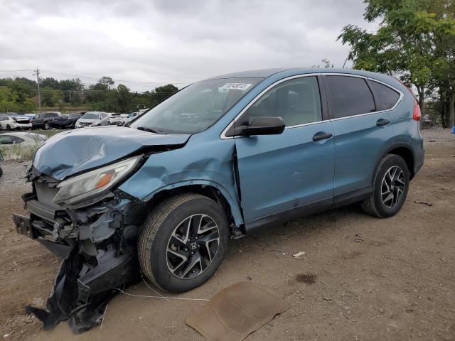 5J6RM4H40GL037417 - 2016 HONDA CR-V SE BLUE photo 1