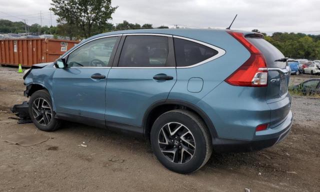 5J6RM4H40GL037417 - 2016 HONDA CR-V SE BLUE photo 2