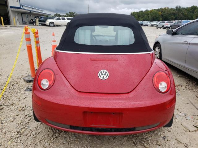 3VWRF31Y47M412678 - 2007 VOLKSWAGEN NEW BEETLE CONVERTIBLE OPTION PACKAGE 1 RED photo 6