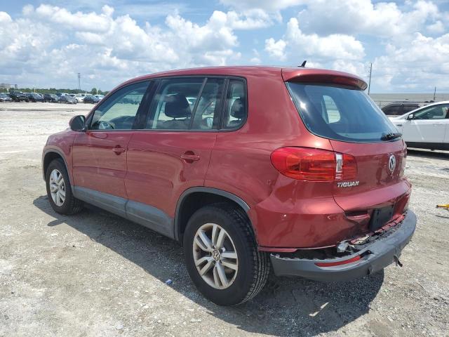 WVGAV3AX1EW097308 - 2014 VOLKSWAGEN TIGUAN S RED photo 2