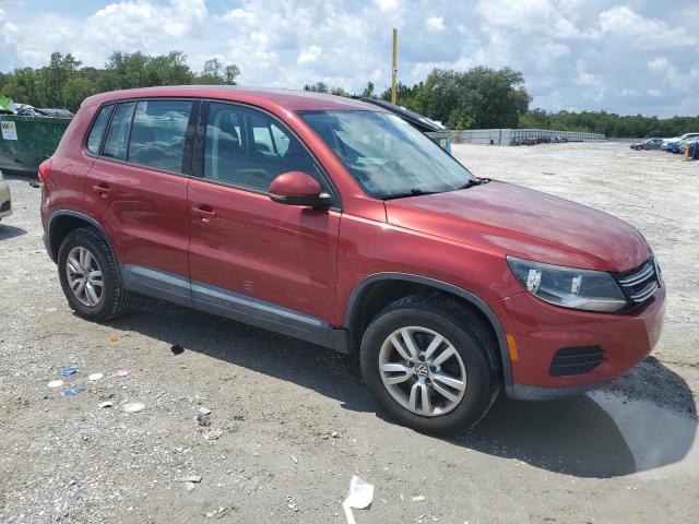 WVGAV3AX1EW097308 - 2014 VOLKSWAGEN TIGUAN S RED photo 4