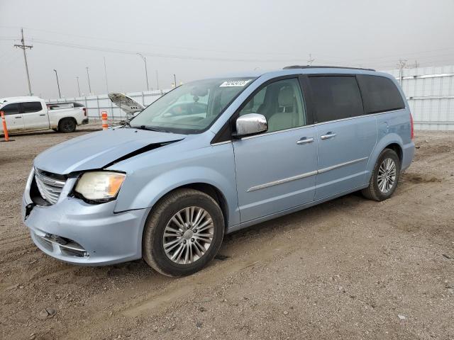 2C4RC1CG4DR535082 - 2013 CHRYSLER TOWN & COU TOURING L BLUE photo 1