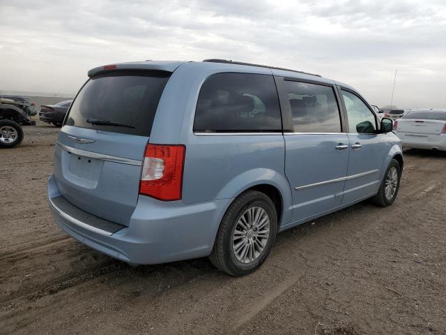 2C4RC1CG4DR535082 - 2013 CHRYSLER TOWN & COU TOURING L BLUE photo 3