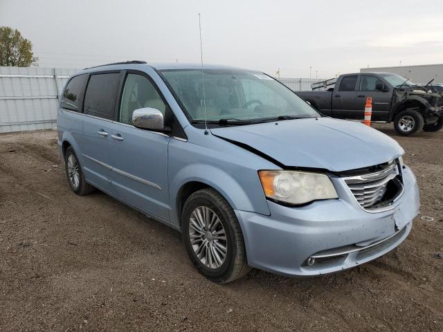 2C4RC1CG4DR535082 - 2013 CHRYSLER TOWN & COU TOURING L BLUE photo 4