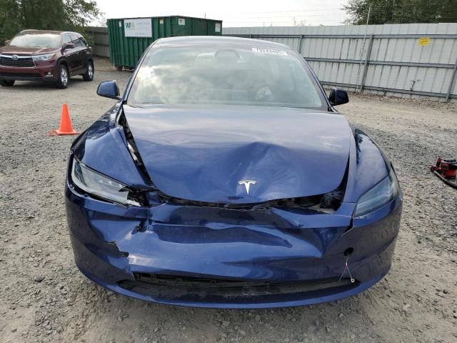 5YJ3E1EB0RF844195 - 2024 TESLA MODEL 3 Синій фото 5