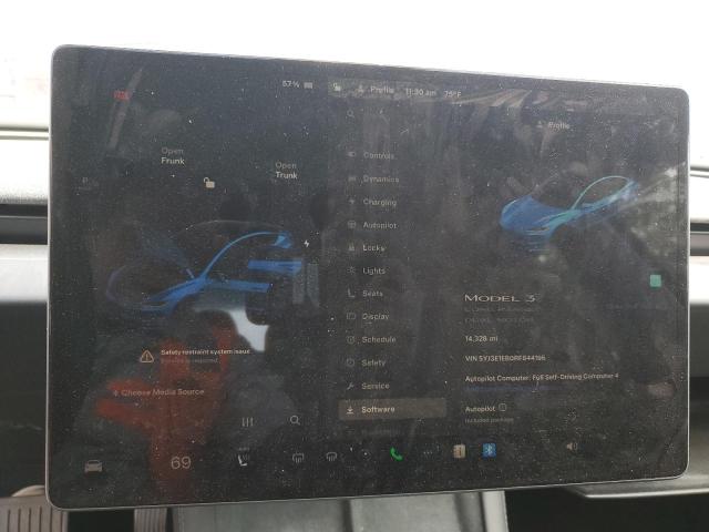 5YJ3E1EB0RF844195 - 2024 TESLA MODEL 3 Синій фото 9