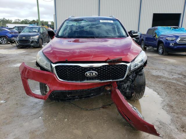 5XYPHDA57GG110170 - 2016 KIA SORENTO EX RED photo 5