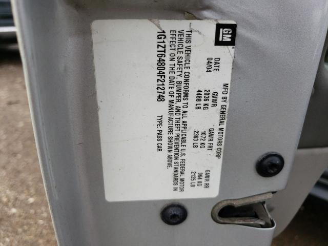 1G1ZT64804F212748 - 2004 CHEVROLET MALIBU MAXX LS ვერცხლისფერი ფოტო 12