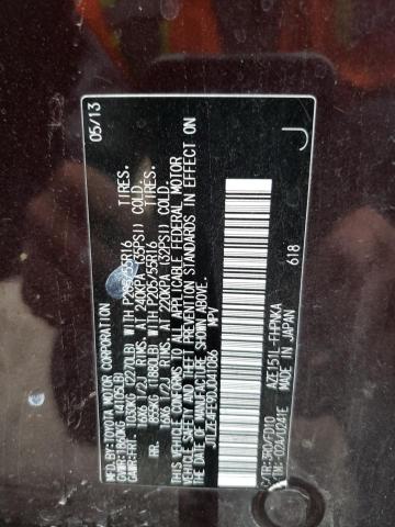 JTLZE4FE9DJ041086 - 2013 TOYOTA SCION XB 勃艮第红 照片 12