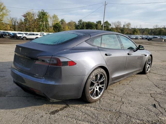 5YJSA1E5XMF439424 - 2021 TESLA MODEL S ნაცრისფერი ფოტო 3