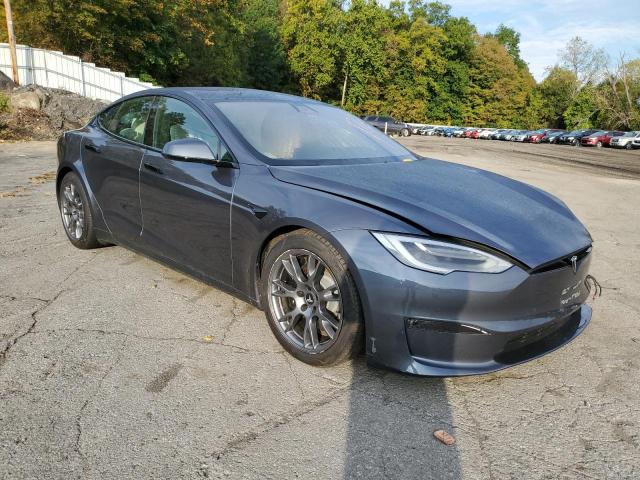 5YJSA1E5XMF439424 - 2021 TESLA MODEL S ნაცრისფერი ფოტო 4