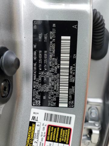 5TDGZRAH8MS087999 - 2021 TOYOTA HIGHLANDER XLE SILVER photo 13
