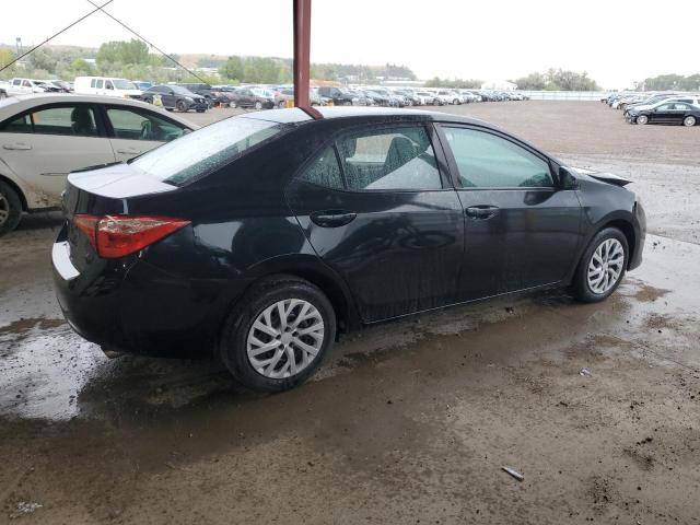 2T1BURHE0JC086693 - 2018 TOYOTA COROLLA L BLACK photo 3