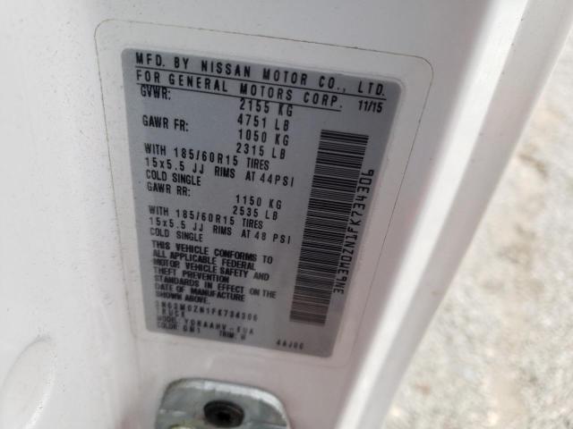 3N63M0ZN1FK734306 - 2015 CHEVROLET CITY EXPRE LT 白色 照片 13