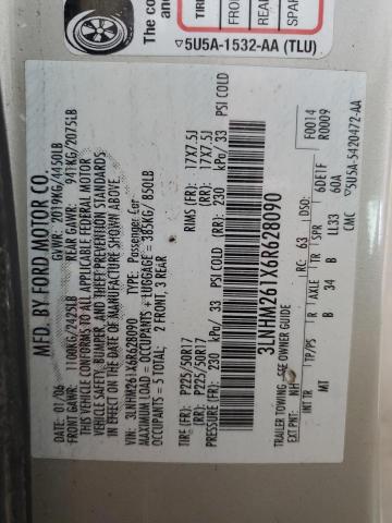 3LNHM261X6R628090 - 2006 LINCOLN ZEPHYR 白色 照片 12