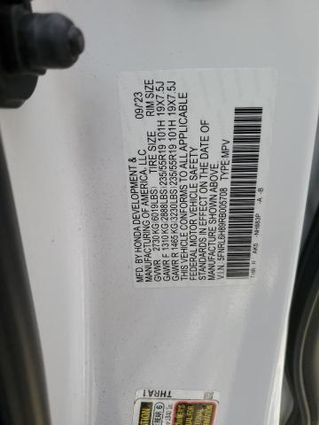 5FNRL6H89RB005708 - 2024 HONDA ODYSSEY TOURING 白色 照片 13