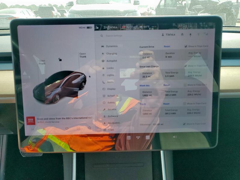 5YJ3E1EA0JF007782 - 2018 TESLA MODEL 3 Gri fotoğraf 9