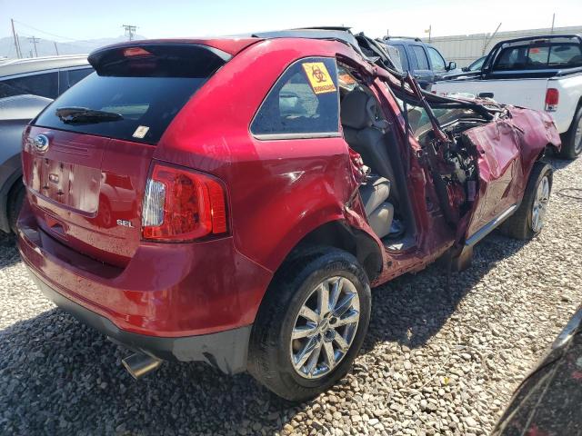 2FMDK3JCXDBB06543 - 2013 FORD EDGE SEL RED photo 3