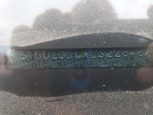 5TDDZ3DCXLS228487 - 2020 TOYOTA SIENNA XLE BLACK photo 13