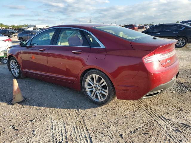 3LN6L2LUXER822710 - 2014 LINCOLN MKZ HYBRID RED photo 2