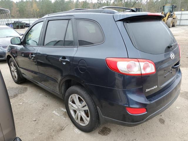 5XYZH4AG7CG109265 - 2012 HYUNDAI SANTA FE SE BLUE photo 2