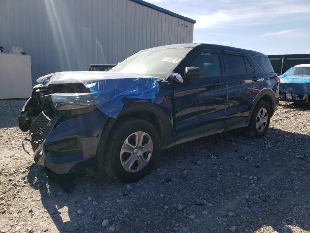 1FM5K8AB7MGB53627 - 2021 FORD EXPLORER POLICE INTERCEPTOR ლურჯი ფოტო 1