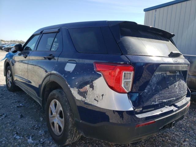 1FM5K8AB7MGB53627 - 2021 FORD EXPLORER POLICE INTERCEPTOR ლურჯი ფოტო 2