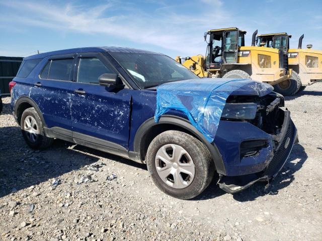 1FM5K8AB7MGB53627 - 2021 FORD EXPLORER POLICE INTERCEPTOR ლურჯი ფოტო 4