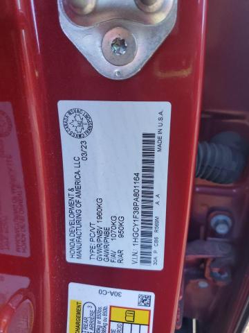 1HGCY1F38PA801164 - 2023 HONDA ACCORD EX RED photo 13