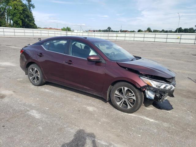 3N1AB8CV6NY285260 - 2022 NISSAN SENTRA SV BURGUNDY photo 4