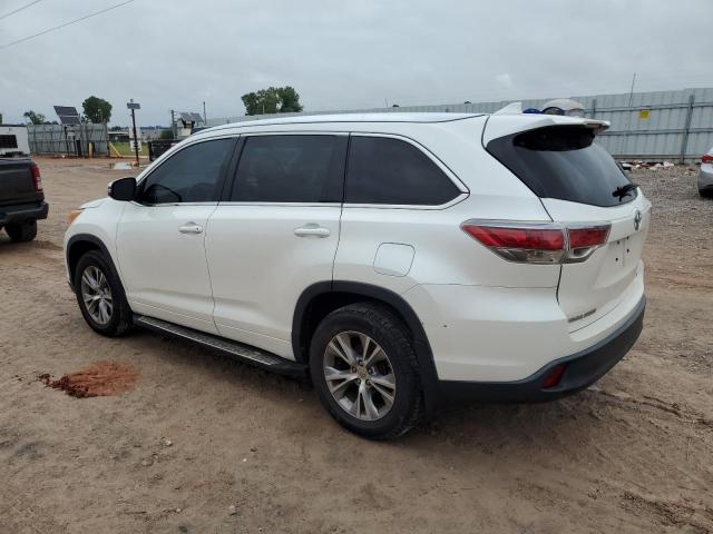 5TDKKRFH9ES020854 - 2014 TOYOTA HIGHLANDER XLE WHITE photo 2