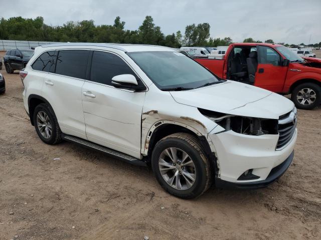 5TDKKRFH9ES020854 - 2014 TOYOTA HIGHLANDER XLE WHITE photo 4