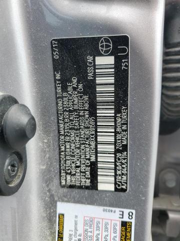 NMTKHMBXXJR015895 - 2018 TOYOTA C-HR XLE 银色 照片 13