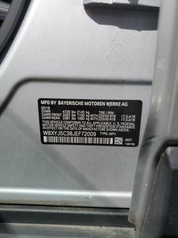 WBXYJ5C38JEF72009 - 2018 BMW X2 XDRIVE28I SILVER photo 14