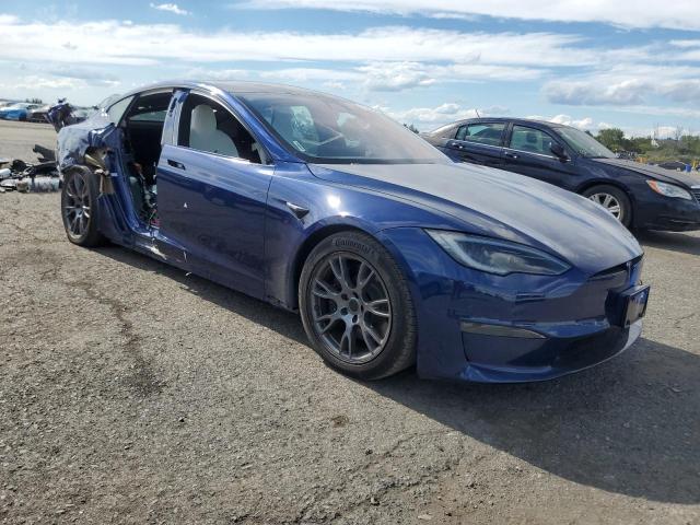 5YJSA1E58PF510558 - 2023 TESLA MODEL S BLUE photo 4