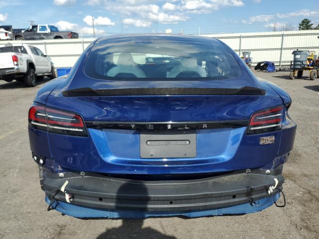 5YJSA1E58PF510558 - 2023 TESLA MODEL S BLUE photo 6