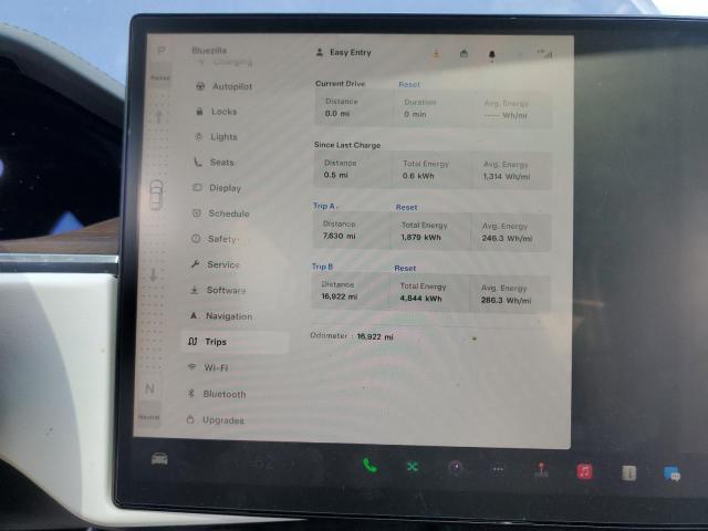 5YJSA1E58PF510558 - 2023 TESLA MODEL S BLUE photo 9