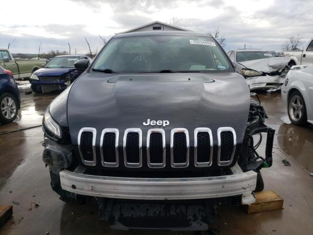 1C4PJLAB7FW579197 - 2015 JEEP CHEROKEE S BLACK photo 5