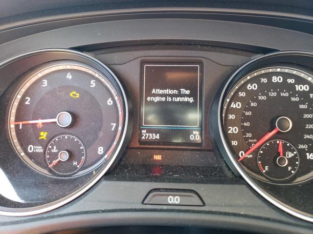 1V26C2CA7LC204345 - 2020 VOLKSWAGEN ATLAS CROS SE Серый фото 9