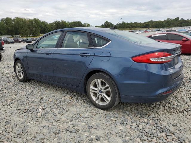 3FA6P0HD1JR216086 - 2018 FORD FUSION SE BLUE photo 2