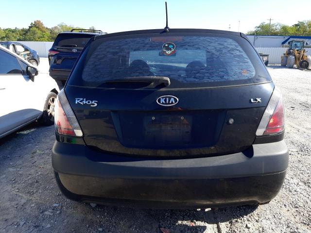 KNADE243796475526 - 2009 KIA RIO 5 SX BLACK photo 6