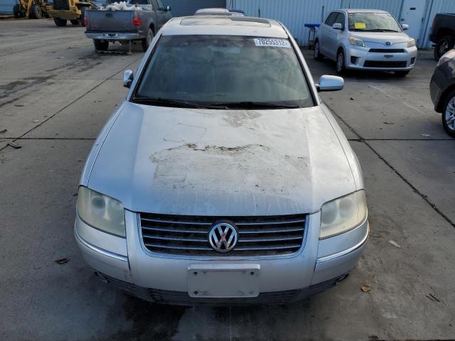 WVWPH63B91E146781 - 2001 VOLKSWAGEN PASSAT GLS GRAY photo 5