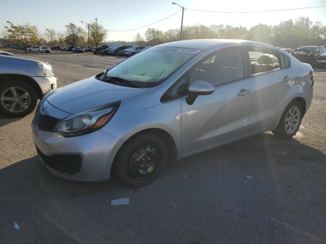 KNADM4A35D6272856 - 2013 KIA RIO LX SILVER photo 1