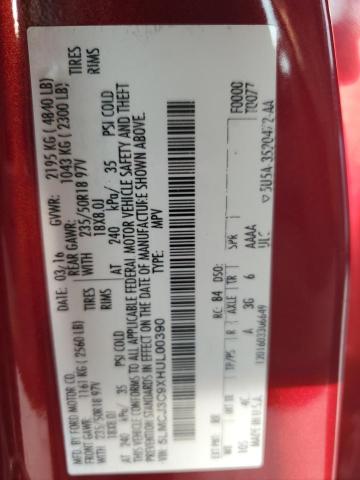 5LMCJ3C9XHUL00390 - 2017 LINCOLN MKC RESERVE Kırmızı fotoğraf 13