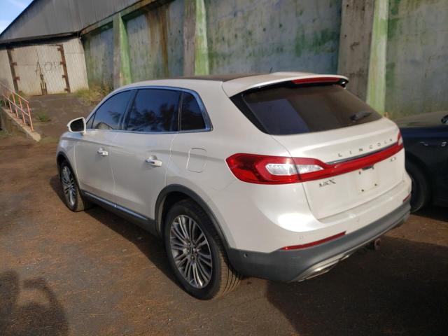 2LMTJ8LR1GBL46442 - 2016 LINCOLN MKX RESERVE WHITE photo 2