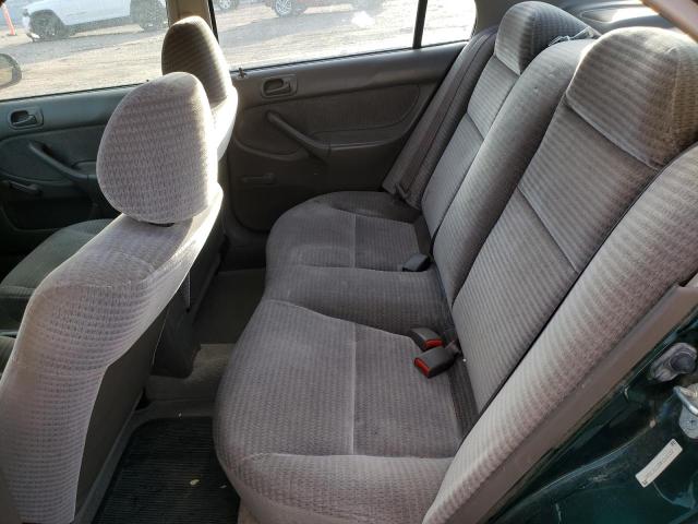 2HGEJ6610YH564732 - 2000 HONDA CIVIC BASE GREEN photo 10