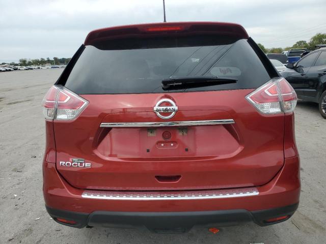 KNMAT2MT0GP604581 - 2016 NISSAN ROGUE S RED photo 6