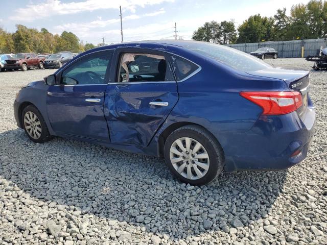 3N1AB7AP3HY394598 - 2017 NISSAN SENTRA S BLUE photo 2