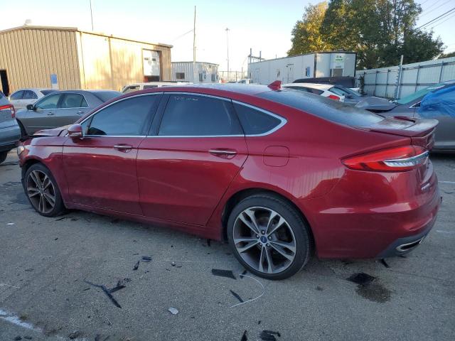 3FA6P0D93KR152684 - 2019 FORD FUSION TITANIUM RED photo 2