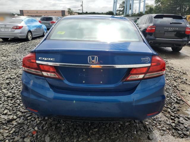 19XFB2F90FE249176 - 2015 HONDA CIVIC EXL ლურჯი ფოტო 6